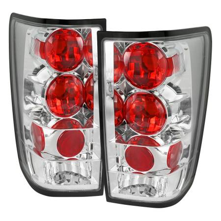 Spec'D Tuning Products - Spec-D 2004-2015 Nissan Titan Tail Lights (Chrome Housing/Clear Lens)