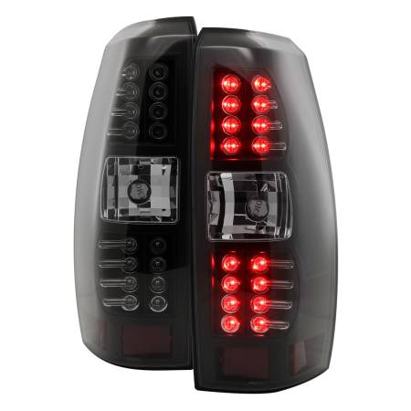Spec'D Tuning Products - Spec-D 2007-2012 Chevrolet Avalanche LED Tail Lights (Matte Black Housing/Clear Lens)