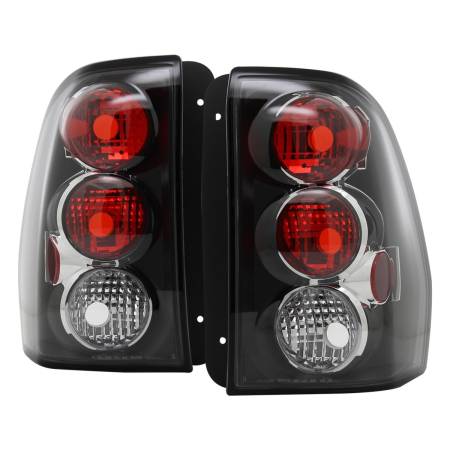 Spec'D Tuning Products - Spec-D 2002-2009 Chevrolet Trailblazer Tail Lights (Matte Black Housing/Clear Lens)