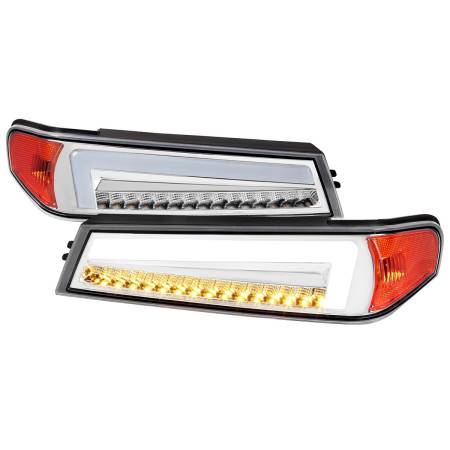 Spec'D Tuning Products - Spec-D 2004-2012 Chevrolet Colorado/GMC Canyon Full LED Bumper Corner Signal Lights (Chrome Housing/Clear Lens)
