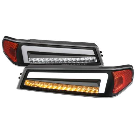 Spec'D Tuning Products - Spec-D 2004-2012 Chevrolet Colorado/GMC Canyon Full LED Bumper Corner Signal Lights (Matte Black Housing/Clear Lens)