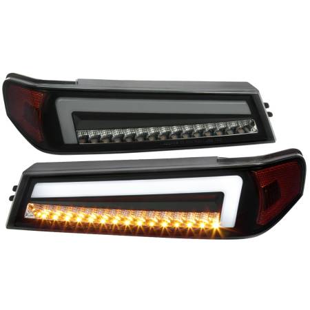 Spec'D Tuning Products - Spec-D 2004-2012 Chevrolet Colorado/GMC Canyon Full LED Bumper Corner Signal Lights (Matte Black Housing/Smoke Lens)