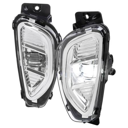 Spec'D Tuning Products - Spec-D 2020-2022 Ford Escape LED Fog Lights Kit (Chrome Housing/Clear Lens)