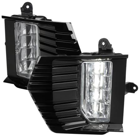 Spec'D Tuning Products - Spec-D 2021-2023 GMC Yukon/Yukon XL LED Fog Lights Kit (Chrome Housing/Clear Lens)