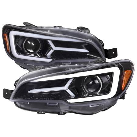 Spec'D Tuning Products - Spec-D 2015-2021 Subaru Impreza WRX STI LED Bar Sequential Turn Signal (Glossy Black Housing/Clear Lens)