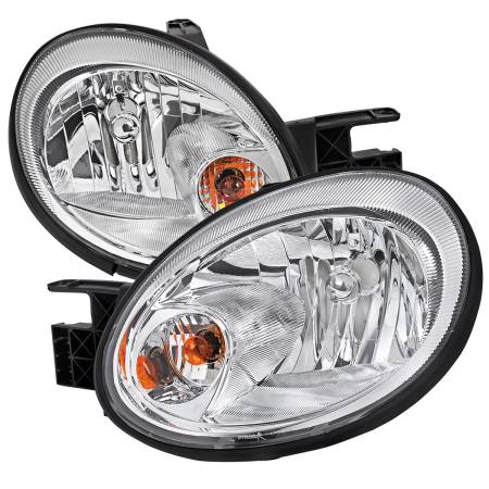 Spec'D Tuning Products - Spec-D 2003-2005 Dodge Neon Factory Style Headlights (Chrome Housing/Clear Lens)