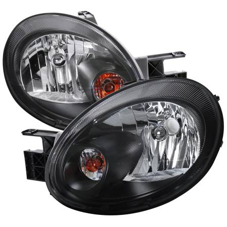 Spec'D Tuning Products - Spec-D 2003-2005 Dodge Neon Factory Style Headlights (Matte Black Housing/Clear Lens)