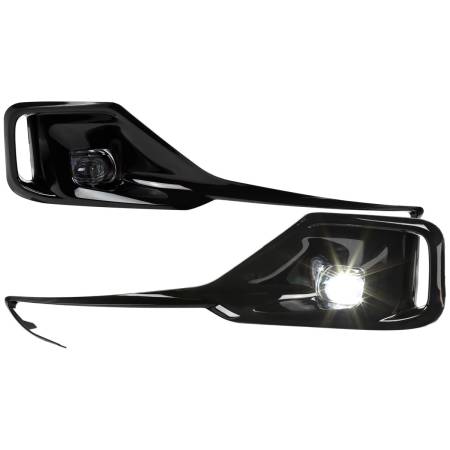 Spec'D Tuning Products - Spec-D 2021-2022 Honda Accord Sedan LED Fog Lights Kit (Glossy Black Housing/Clear Lens)
