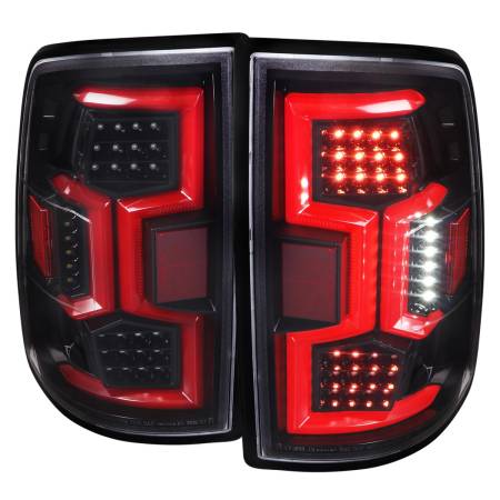 Spec'D Tuning Products - Spec-D 2019-2022 Dodge RAM 2500/3500 LED Sequential Signal Tail Lights (Jet Black Housing/Clear Lens)