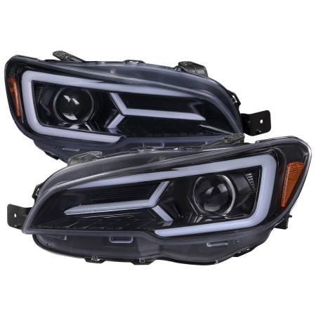 Spec'D Tuning Products - Spec-D 2015-2021 Subaru Impreza WRX STI LED Bar Sequential Turn Signal (Glossy Black Housing/Smoke Lens)
