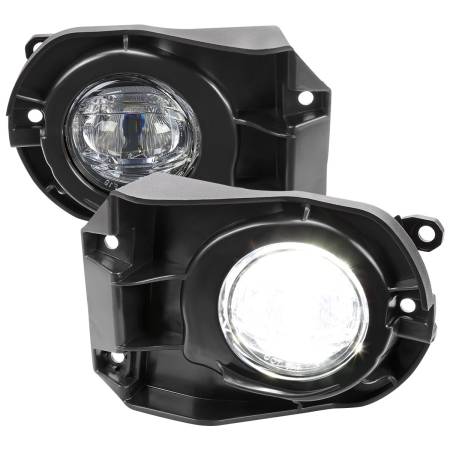 Spec'D Tuning Products - Spec-D 2022-2023 Toyota Corolla Cross LED Fog Lights Kit (Chrome Housing/Clear Lens)