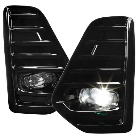 Spec'D Tuning Products - Spec-D 2021-2022 Nissan Kicks LED Fog Lights Kit (Glossy Black Housing/Clear Lens)