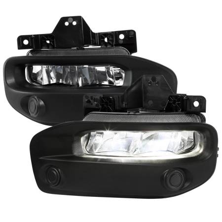 Spec'D Tuning Products - Spec-D 2019-2023 Dodge RAM 2500/3500 LED Fog Lights Kit (Chrome Housing/Clear Lens)