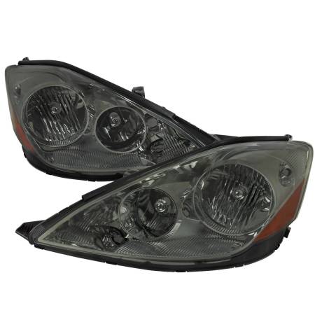 Spec'D Tuning Products - Spec-D 2006-2010 Toyota Sienna Factory Style Headlights w/ Amber Reflector (Chrome Housing/Smoke Lens)