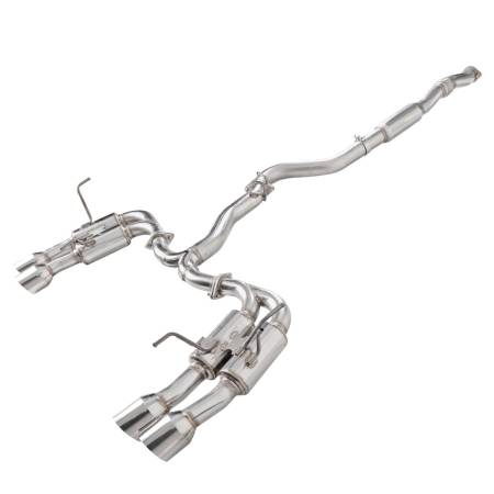 Spec'D Tuning Products - Spec-D 2015-2022 Subaru WRX STI 4" Quad Tip Stainless Steel Catback Exhaust System