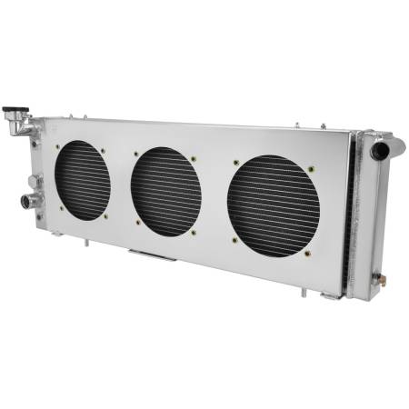 Spec'D Tuning Products - Spec-D 1991-2001 Jeep Cherokee/Comanche 2.5L/4.0L 3 Row Radiator with Fan Shroud