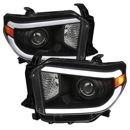 Spec'D Tuning Products - Spec-D 2014-2021 Toyota Tundra LED Projector Headlights (Matte Black Housing/Clear Lens)