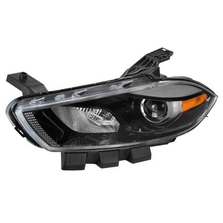 Spec'D Tuning Products - Spec-D 2013-2016 Dodge Dart Factory Style Headlights with Projector High/Low Beam - Driver Side Only (Jet Black Housing/Clear Lens)
