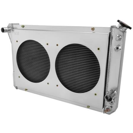 Spec'D Tuning Products - Spec-D 1982-1992 Chevrolet Camaro/Pontiac Firebird/Trans Am 3 Row Radiator with Dual Fan Shroud