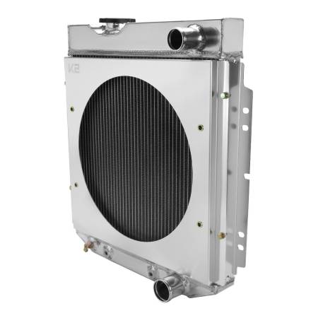 Spec'D Tuning Products - Spec-D 1960-1966 Ford Falcon/Mustang/Ranchero / 1960-1965 Mercury Comet 3 Row Radiator with Fan Shroud Design
