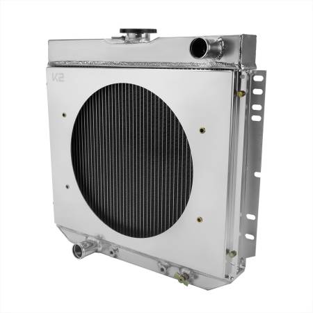 Spec'D Tuning Products - Spec-D 1963-1977 Ford Mustang/Maverick/Falcon/Torino/Fairlane / 1966-1973 Mercury Comet/Cougar/XR7 3 Row Radiator with Fan Shroud Design