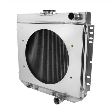 Spec'D Tuning Products - Spec-D 1963-1970 Ford Mustang/Fairlane/Falcon/Galaxie/Torino Mercury Cougar 3-Row Radiator with Fan Shroud Design