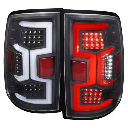 Spec'D Tuning Products - Spec-D 2019-2022 Dodge RAM 2500/3500 LED Sequential Signal Tail Lights (Matte Black Housing/Clear Lens)