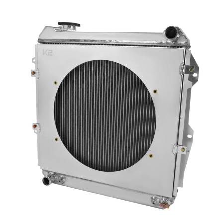 Spec'D Tuning Products - Spec-D 1988-1995 Toyota Pickup/4Runner V6 3 Row Radiator with Fan Shroud