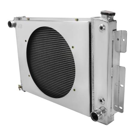 Spec'D Tuning Products - Spec-D 1967-1969 Chevrolet Camaro 4.1L L6 V8 3 Row Radiator with Fan Shroud