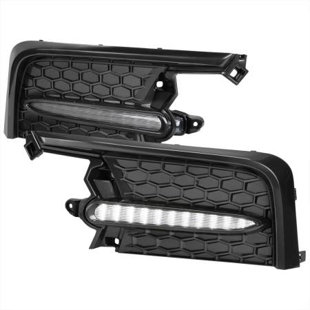 Spec'D Tuning Products - Spec-D 2020-2022 Toyota Corolla Sedan Switchback LED Signal Fog Light Glossy Black Bezels (Chrome Housing/Clear Lens)