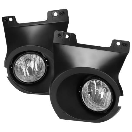Spec'D Tuning Products - Spec-D 2011-2014 Ford F-150 Fog Light Bezels (Chrome Housing/Clear Lens)