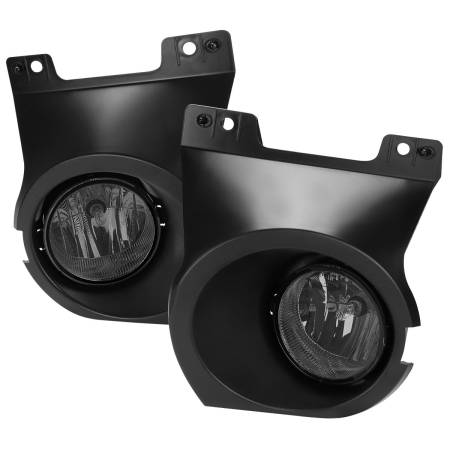 Spec'D Tuning Products - Spec-D 2011-2014 Ford F-150 Fog Light Bezels (Chrome Housing/Smoke Lens)