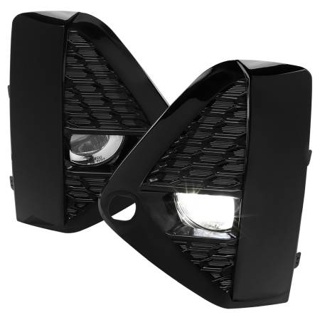 Spec'D Tuning Products - Spec-D 2019-2021 Nissan Murano LED Fog Lights Kit (Chrome Housing/Clear Lens)