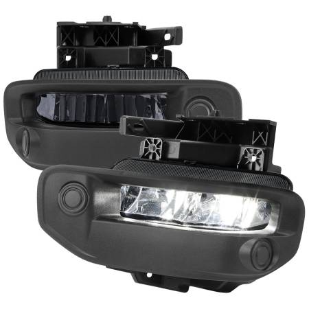 Spec'D Tuning Products - Spec-D 2019-2022 Dodge RAM 1500 LED Fog Lights Kit (Chrome Housing/Smoke Lens)