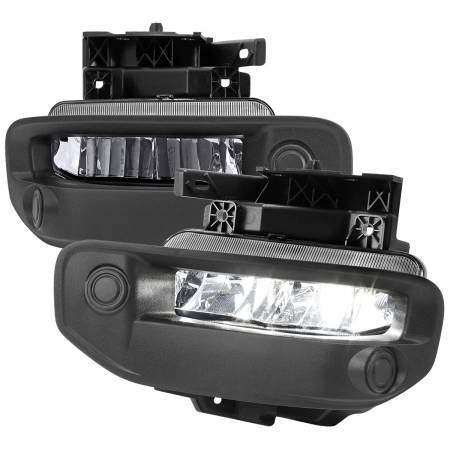 Spec'D Tuning Products - Spec-D 2019-2022 Dodge RAM 1500 LED Fog Lights Kit (Chrome Housing/Clear Lens)