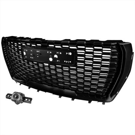 Spec'D Tuning Products - Spec-D 2021-2023 GMC Yukon/Yukon XL Denali Style Front Glossy Black Mesh Grille