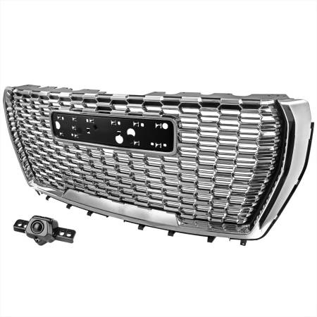 Spec'D Tuning Products - Spec-D 2021-2023 GMC Yukon/Yukon XL Denali Style Front Chrome Mesh Grille