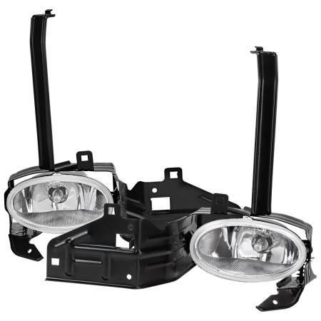 Spec'D Tuning Products - Spec-D 2008-2010 Honda Accord 2DR Coupe H11 Fog Lights Kit (Chrome Housing/Clear Lens)