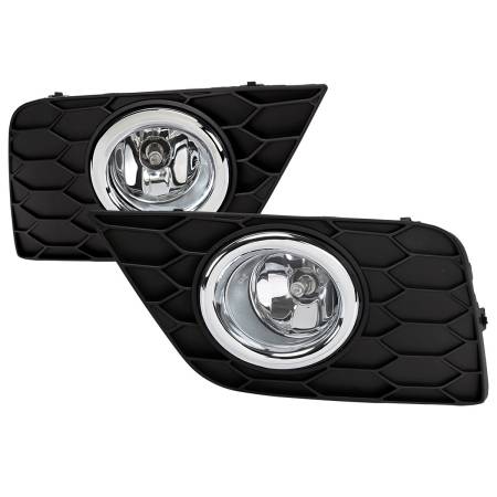 Spec'D Tuning Products - Spec-D 2016-2018 Nissan Sentra H11 Fog Lights Kit (Chrome Housing/Clear Lens)