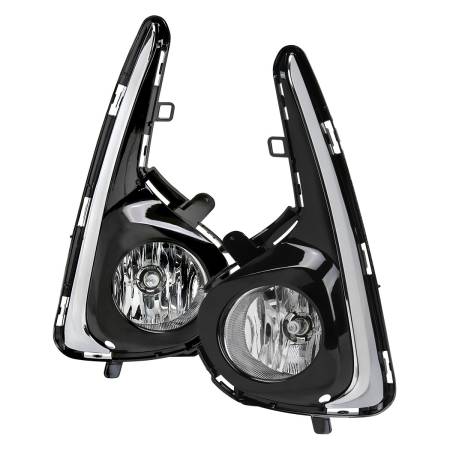 Spec'D Tuning Products - Spec-D 2018-2019 Toyota Yaris H16 Fog Lights Kit (Chrome Housing/Clear Lens)