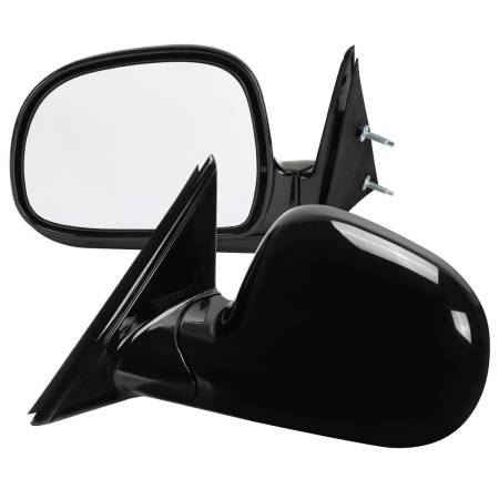 Spec'D Tuning Products - Spec-D 1994-1998 Chevrolet S10/1994-1998 GMC S15 Glossy Black Manual Adjustment Side Mirror