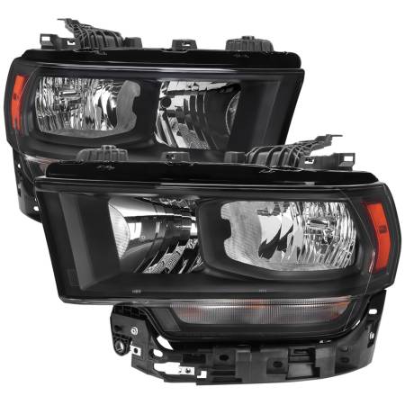 Spec'D Tuning Products - Spec-D 2019-2022 Dodge RAM 2500/3500/4500/5500 Factory Style Headlights (Matte Black Housing/Clear Lens)