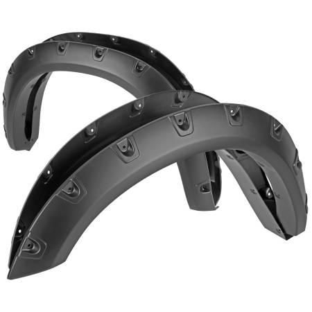 Spec'D Tuning Products - Spec-D 2019-2021 Dodge Ram 2500/3500 4PC Smooth Pocket Rivet Style Fender Flares