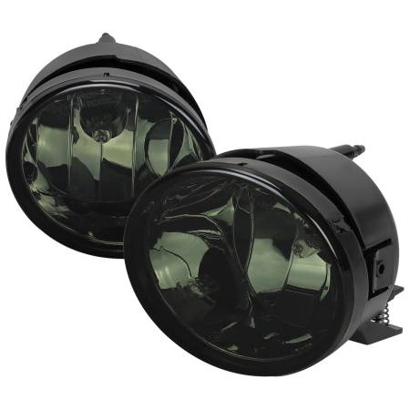 Spec'D Tuning Products - Spec-D 2004-2015 Nissan Titan/ 2005-2007 Armada Bumper Fog Lights (Chrome Housing/Smoke Lens)