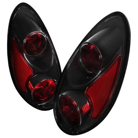 Spec'D Tuning Products - Spec-D 2001-2005 Chrysler PT Cruiser Tail Lights (Matte Black Housing/Clear Lens)