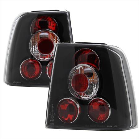 Spec'D Tuning Products - Spec-D 1998-2001 Volkswagen Passat Sedan Tail Lights (Matte Black Housing/Clear Lens)