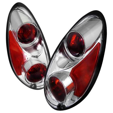Spec'D Tuning Products - Spec-D 2001-2005 Chrysler PT Cruiser Tail Lights (Chrome Housing/Clear Lens)