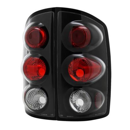 Spec'D Tuning Products - Spec-D 2002-2006 Dodge RAM Tail Lights (Matte Black Housing/Clear Lens)