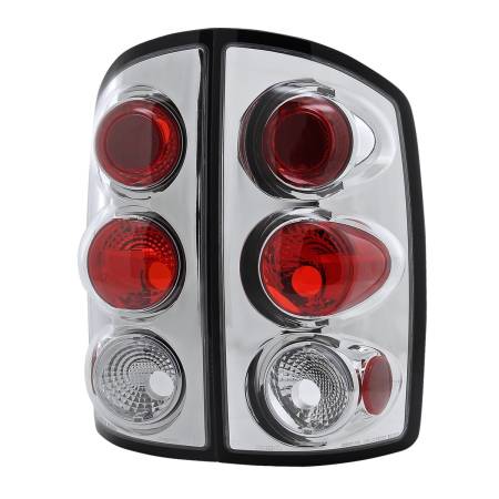 Spec'D Tuning Products - Spec-D 2002-2006 Dodge RAM Tail Lights (Chrome Housing/Clear Lens)
