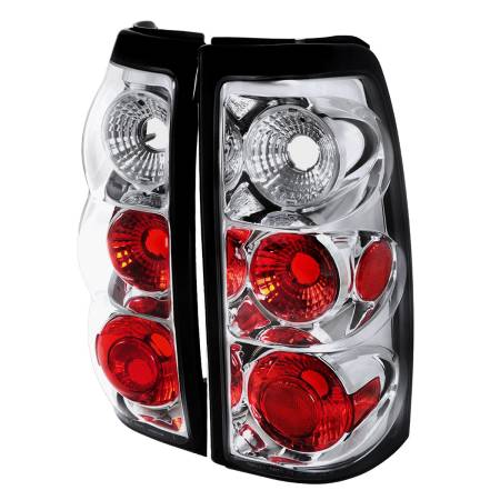 Spec'D Tuning Products - Spec-D 2003-2006 Chevrolet Silverado Tail Lights (Chrome Housing/Clear Lens)
